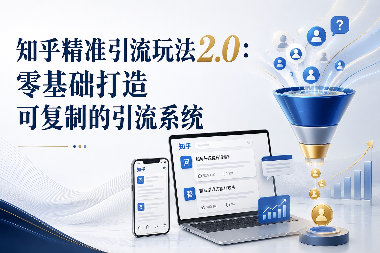 知乎精准引流玩法2.0：零基础打造可复制的引流系统