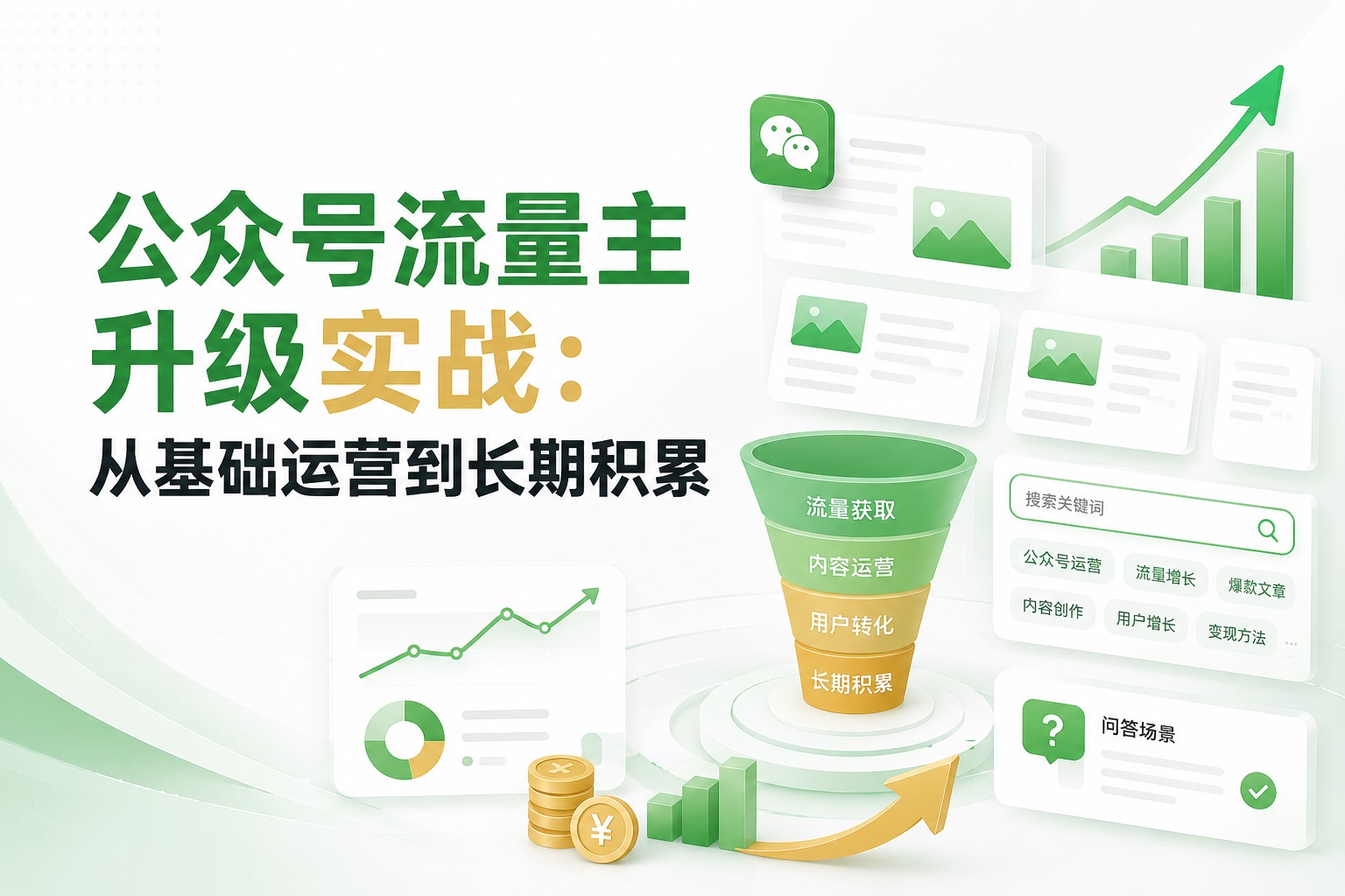 公众号流量主升级实战：从基础运营到长期积累
