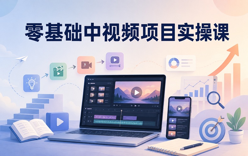 零基础中视频项目实操课