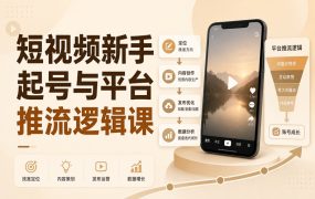 短视频新手起号与平台推流逻辑课