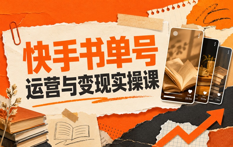 快手书单号运营与变现实操课