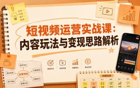短视频运营实战课：内容玩法与变现思路解析