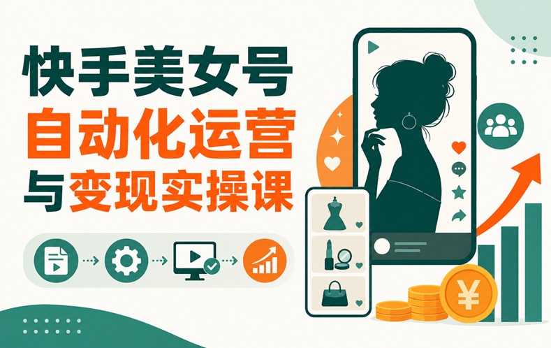 快手美女号全自动变现训练营