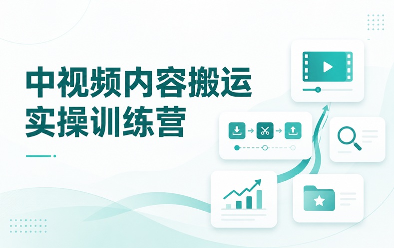 中视频内容搬运实操训练营