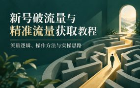 新号破流量与精准流量获取教程｜流量逻辑、操作方法与实操思路