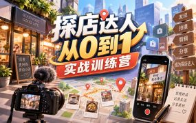 探店达人从0到1实战训练营